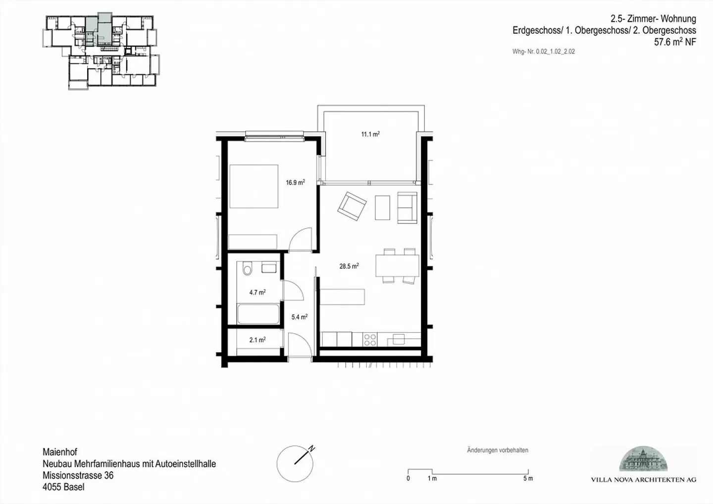 Moderne 2.5-Zimmer-Wohnung - Foto 5 von 5
