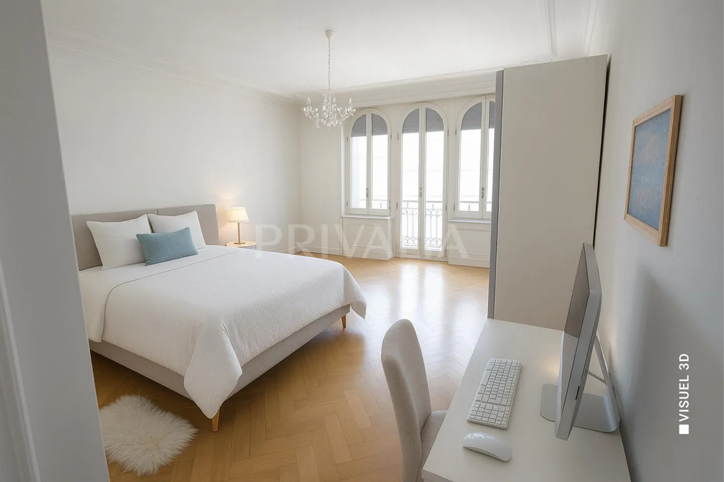 Exclusive? 2 ½ room apartment with balcony, impressive view... - Photo 3 of 6