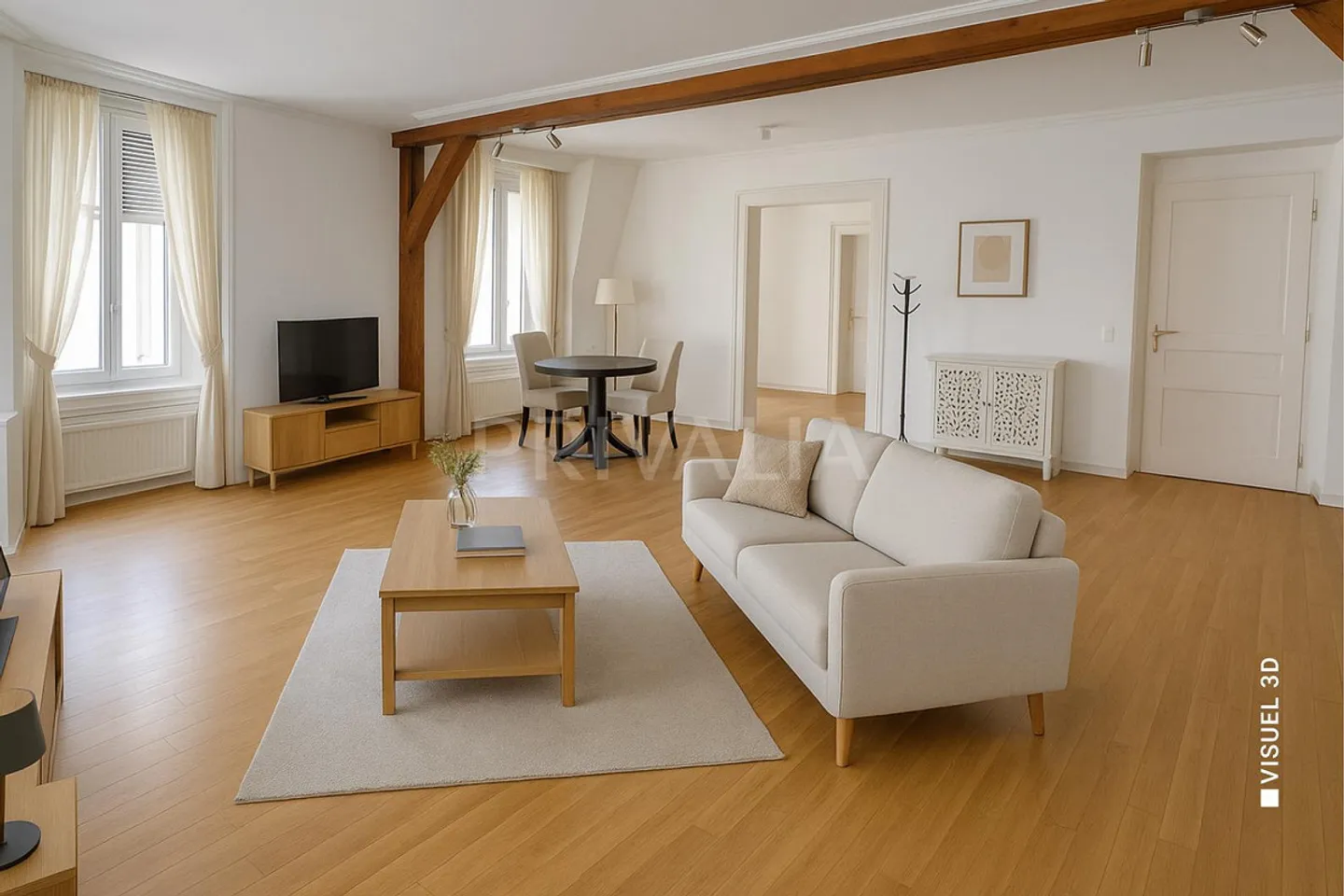 Exclusive? 2 ½ room apartment with balcony, impressive view... - Photo 4 of 6