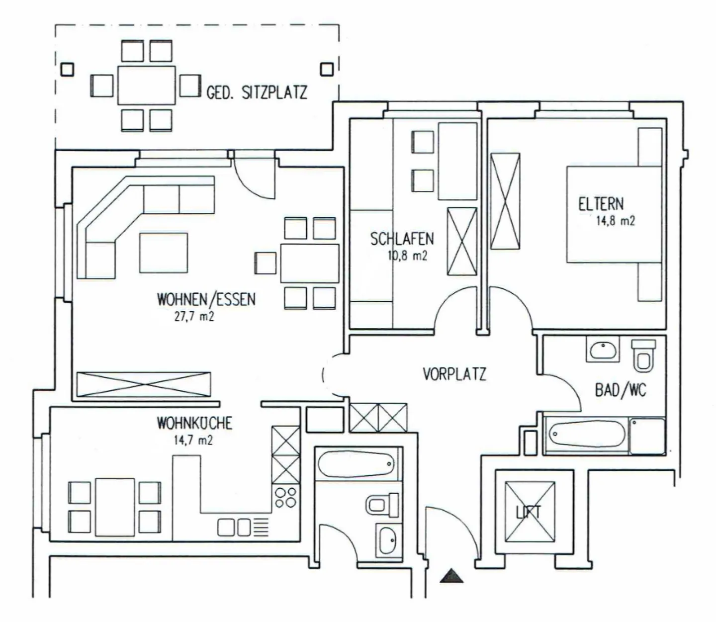 Appartamento 3,5 locali con balcone in un bel quartiere residenziale - Foto 8 di 8
