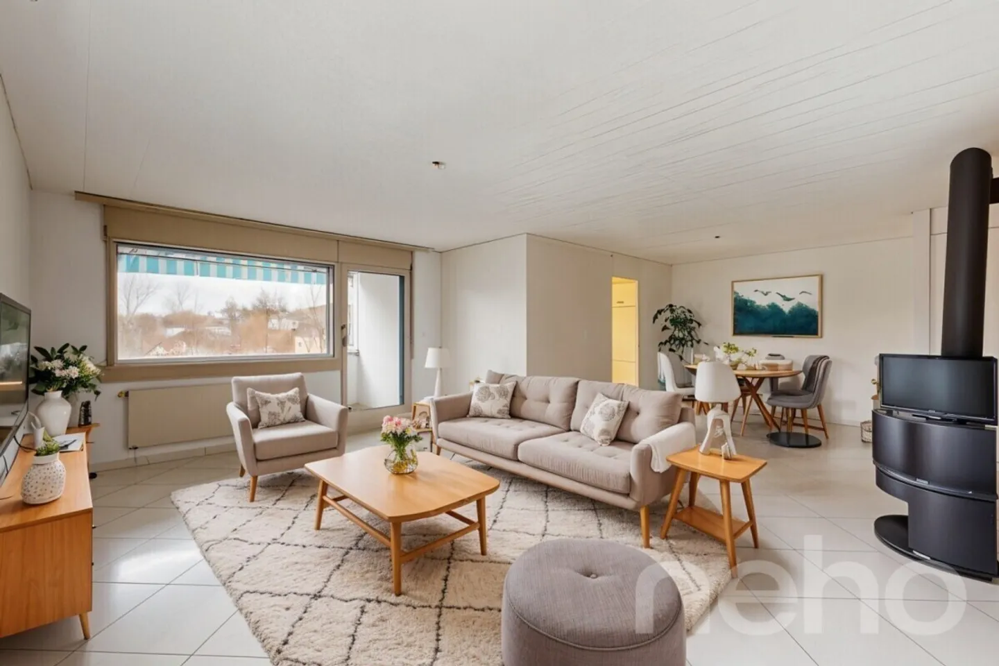 Très bel appartement de 4.5p en dernier étage avec balcon et vue! - Photo 2 sur 13