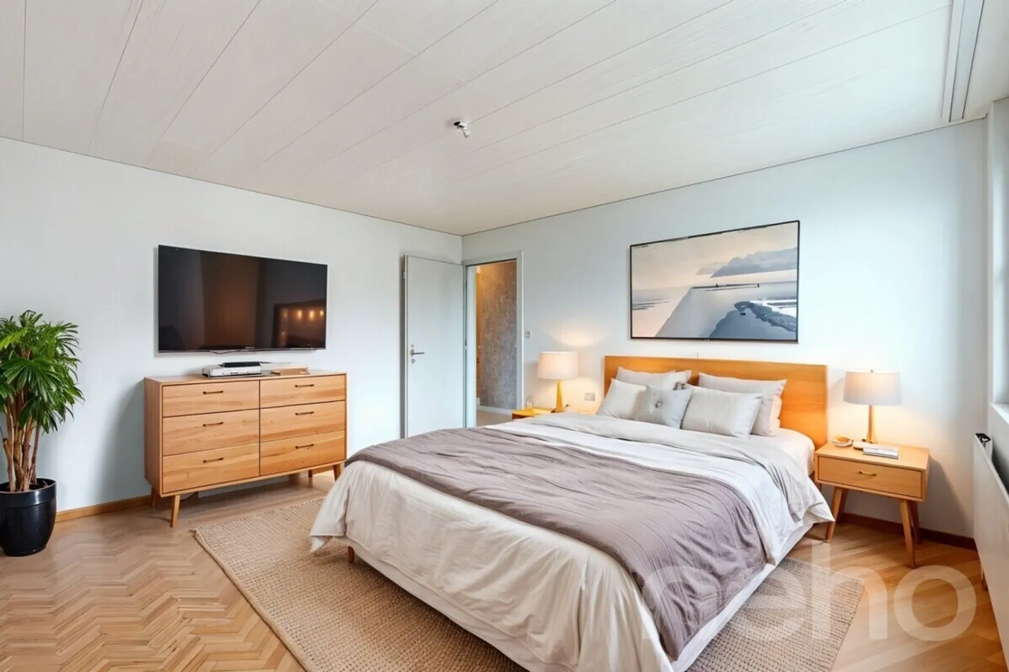 Très bel appartement de 4.5p en dernier étage avec balcon et vue! - Photo 10 sur 13