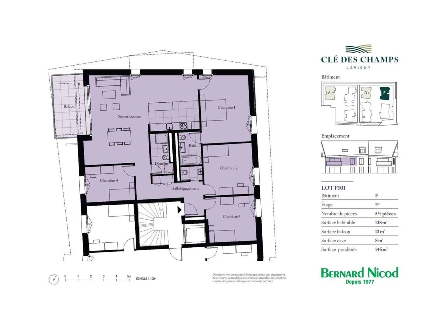 5.5 room apartment with balcony - Photo 8 of 9