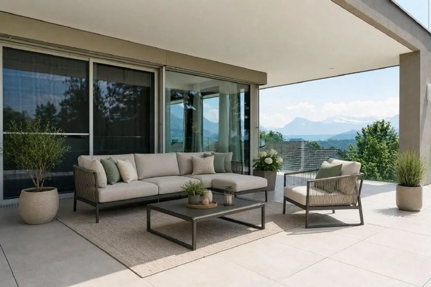 Exklusive Terrassenwohnung mit Aussicht - Foto 2 von 8