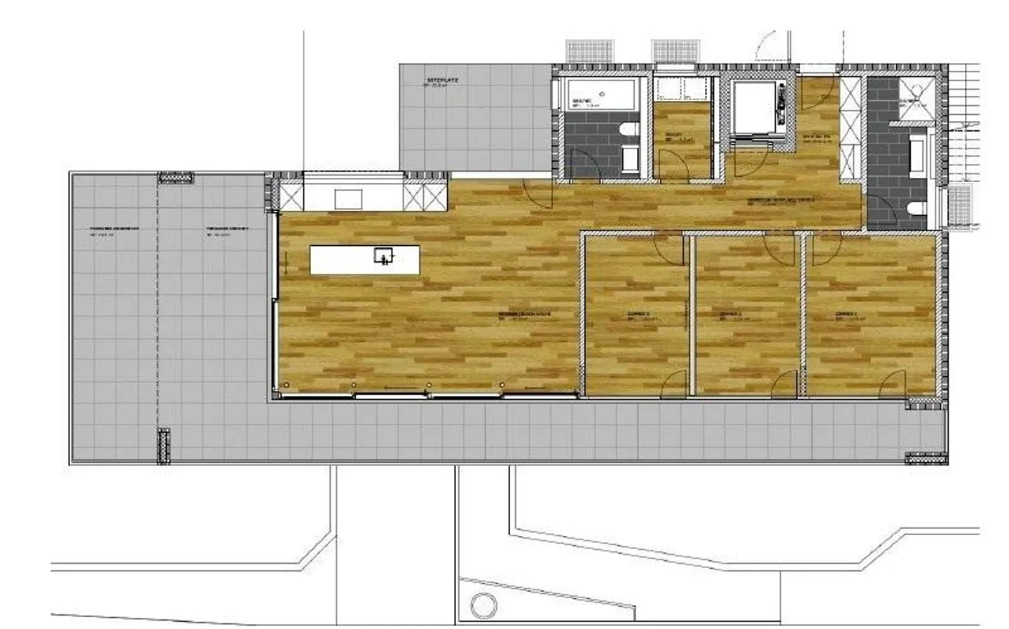 Exklusive Terrassenwohnung mit Aussicht - Foto 8 von 8