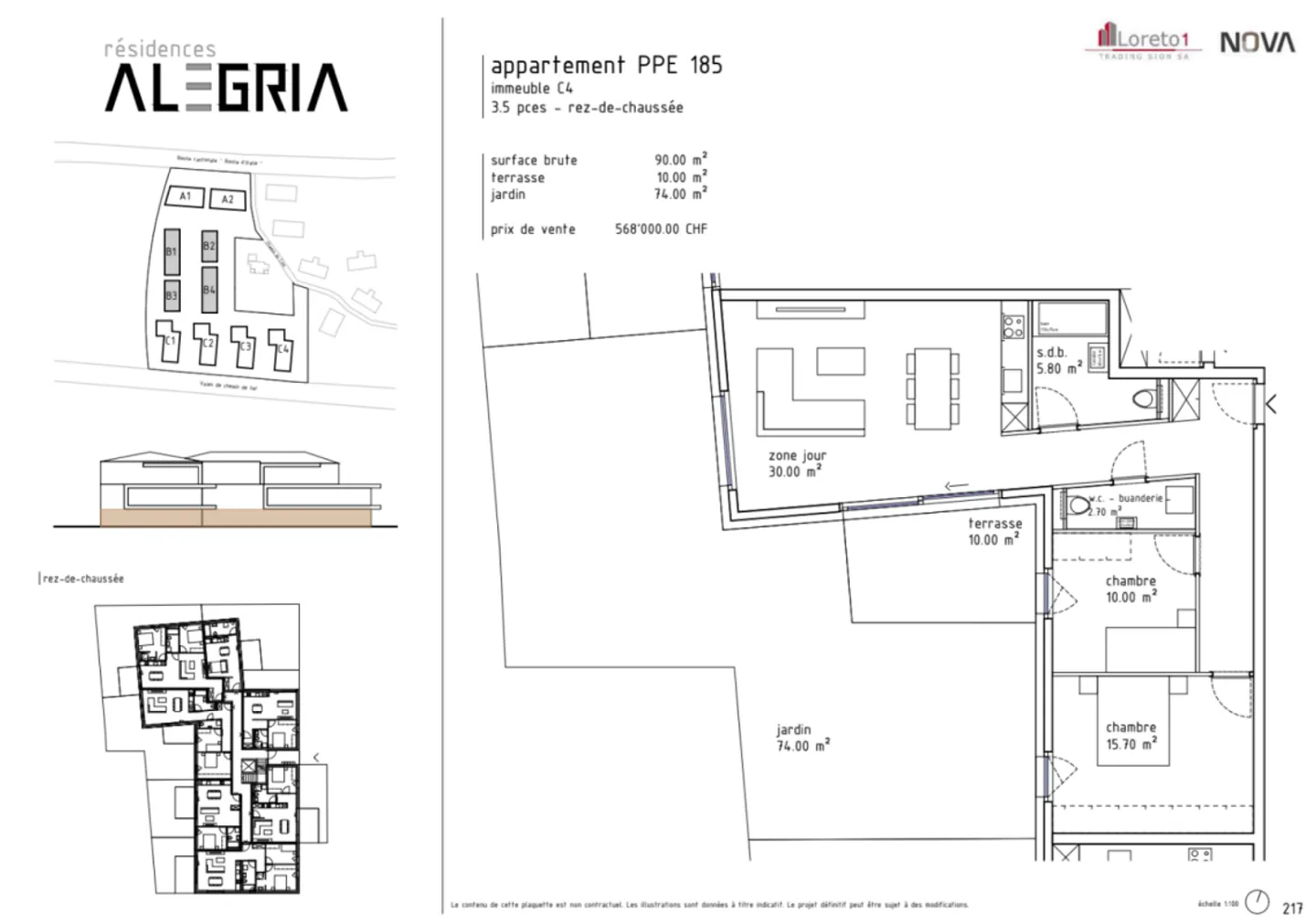 Gartenwohnung in Uvrier - Foto 14 von 14