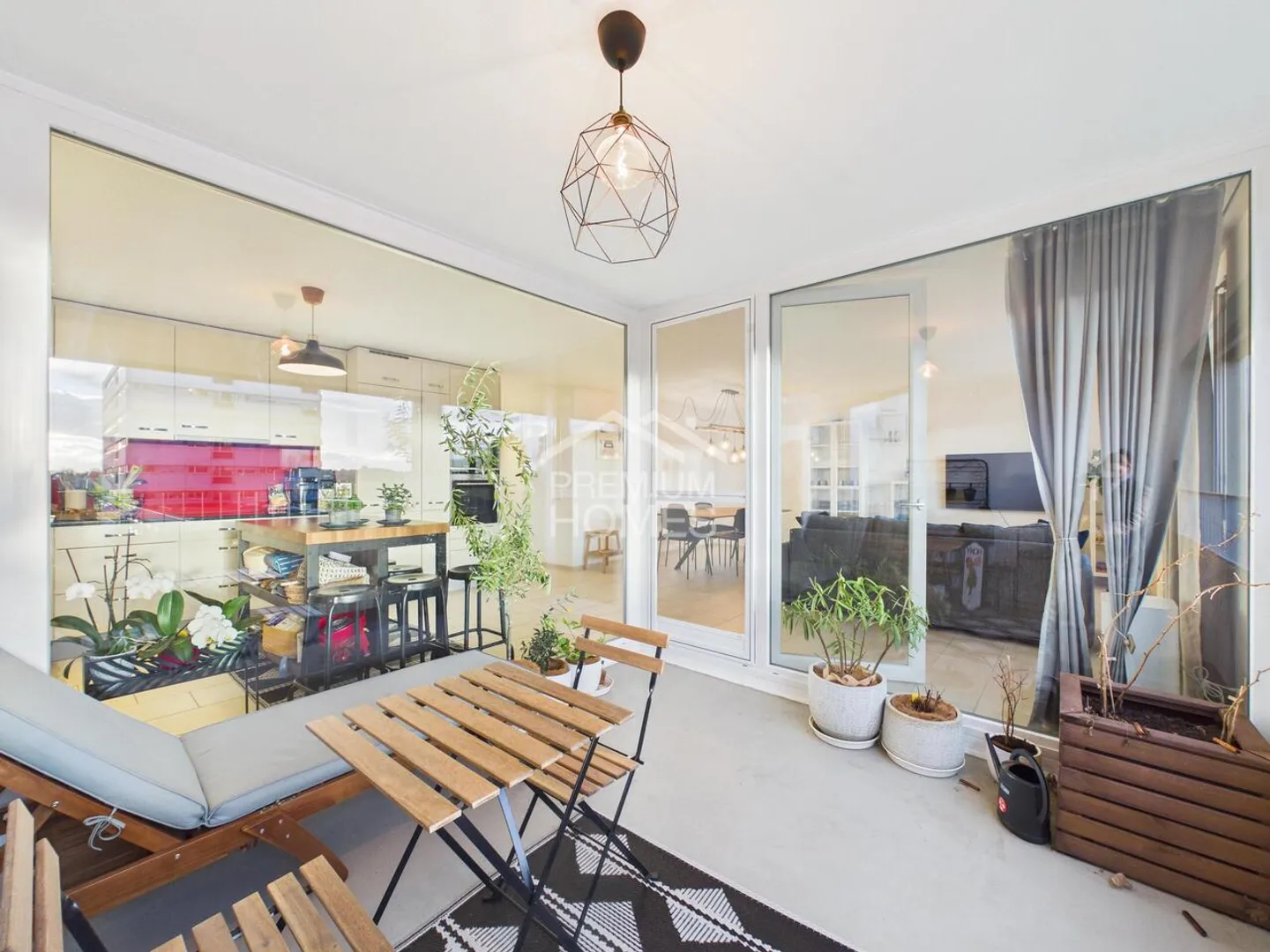 Helles Apartment mit Sonnenuntergangsblick - Foto 7 von 8