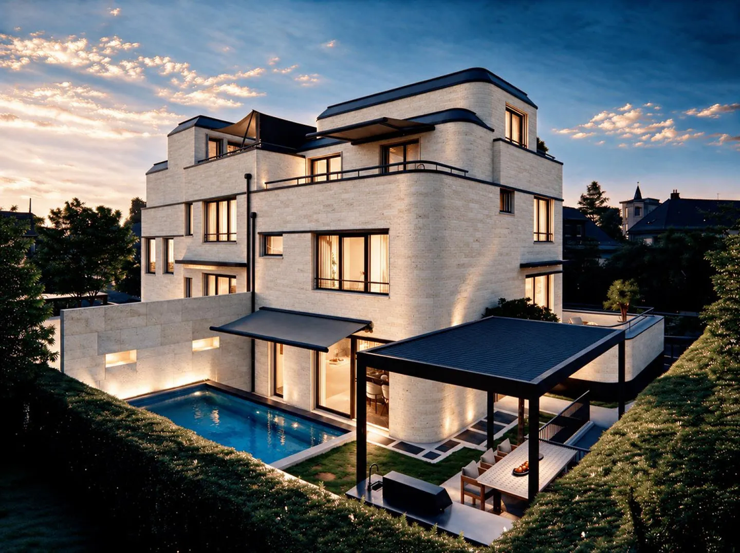 Point fort en split-level de Kilchberg : maison de luxe spectaculaire avec piscine, fitness et maison intelligente - Photo 1 sur 11
