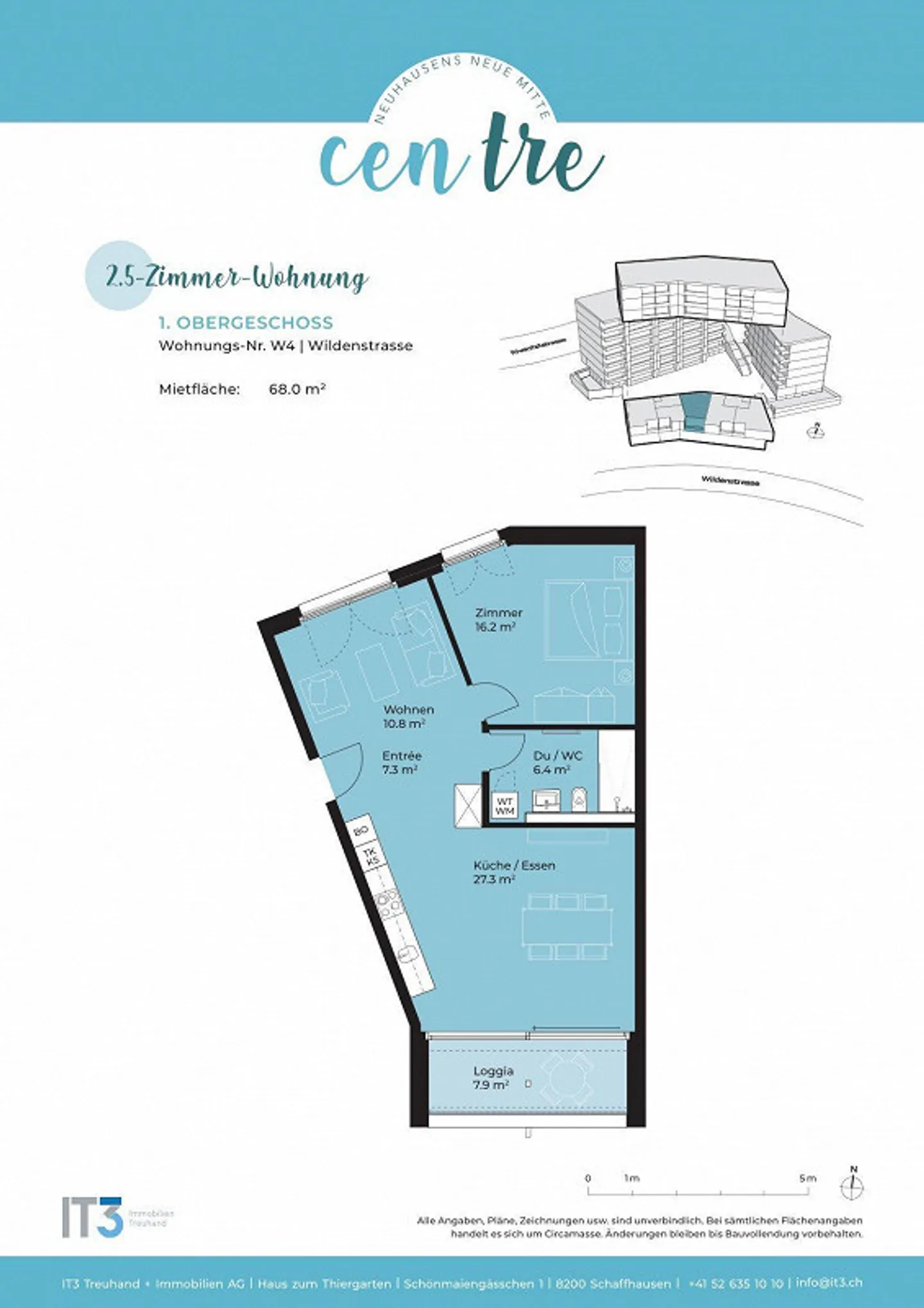 Modern 2.5-room apartment in the heart of Neuhausen! - Photo 9 of 9