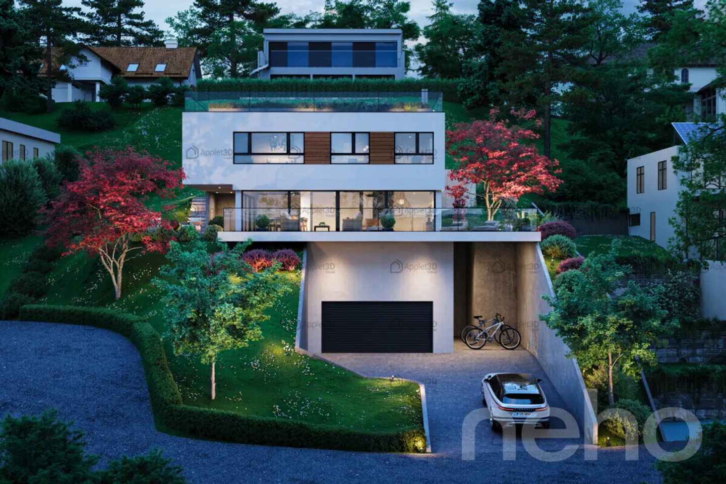 Villa di design con vista panoramica sul lago e sulle montagne - Foto 11 di 13