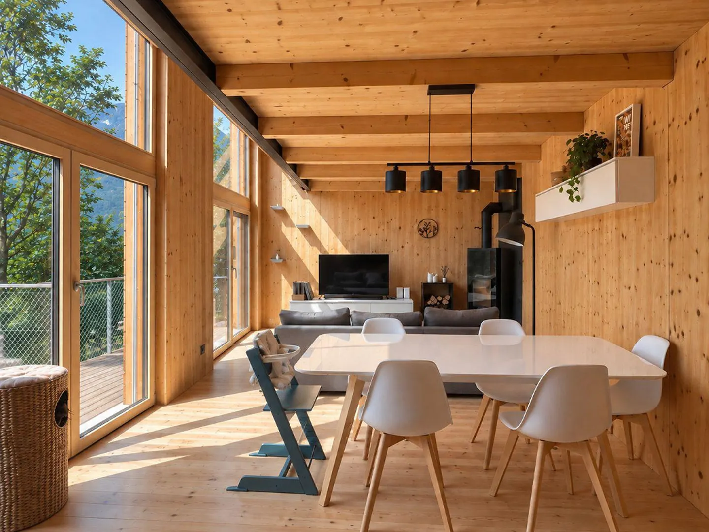 Moderna casa in legno con vista - Foto 1 di 17