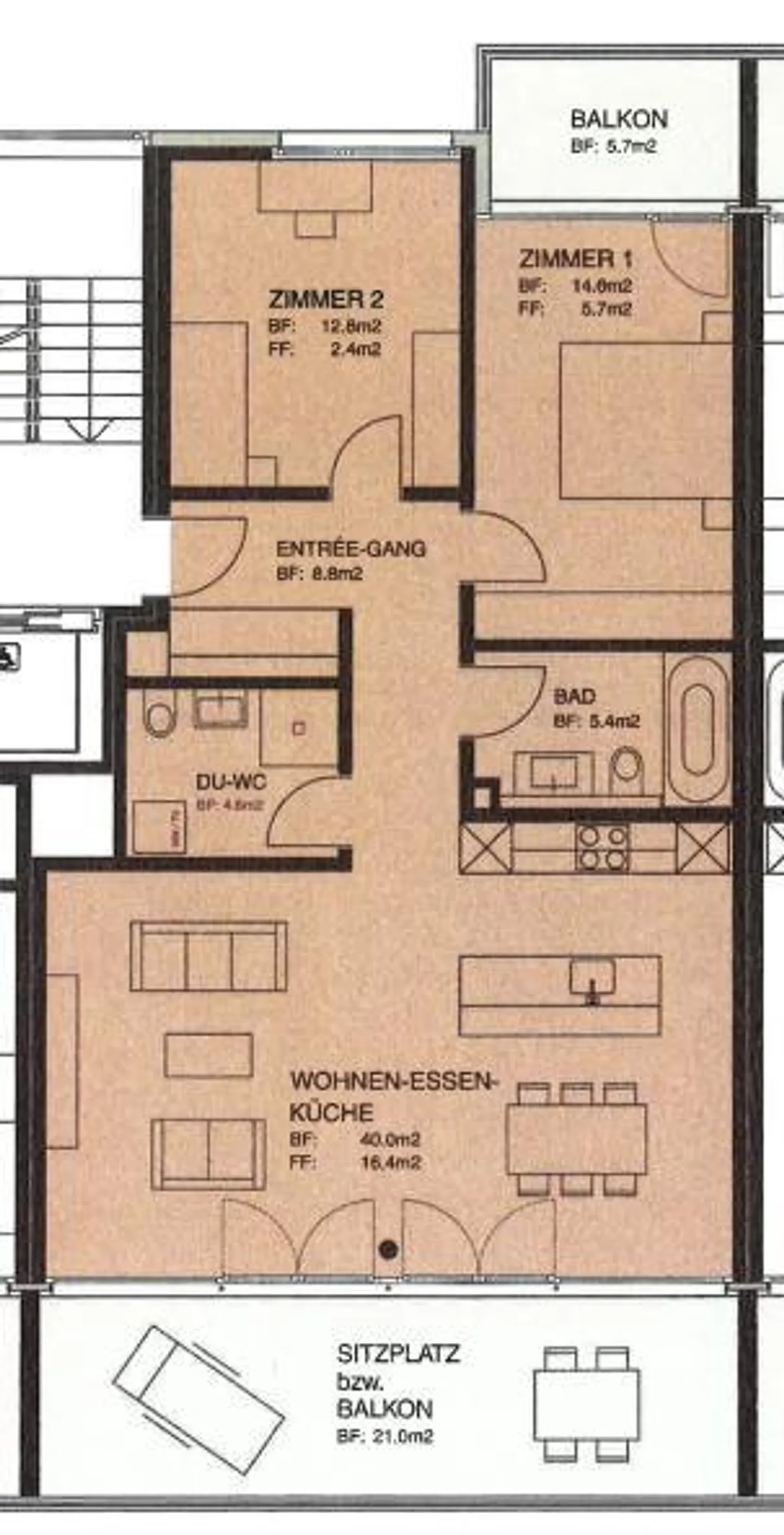 Comfortable living on the ground floor 3.5 rooms in the best location - Photo 11 of 11