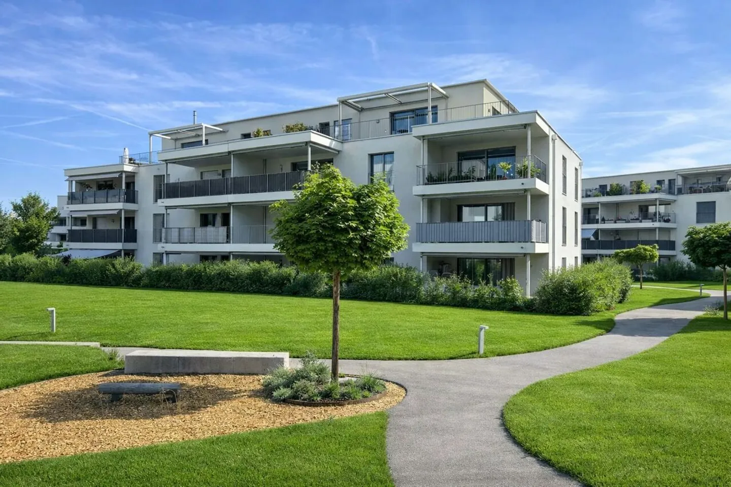 Moderne 3.5-Zimmerwohnung in Holziken - Foto 1 von 13