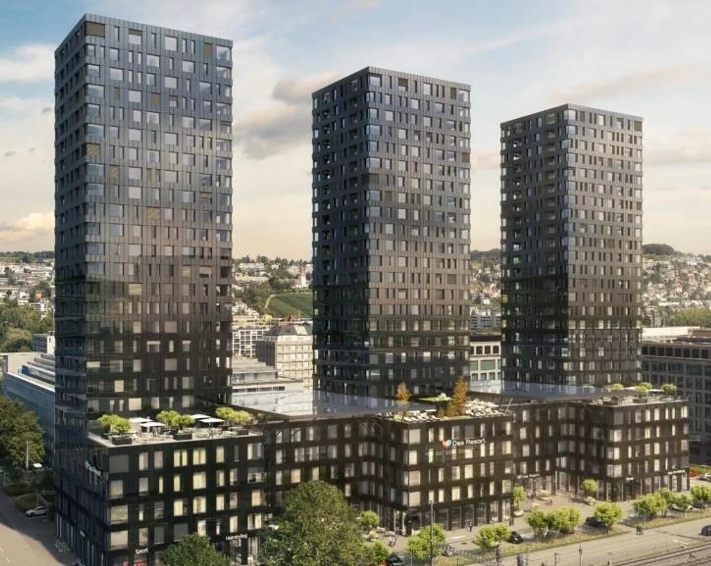 Hoch hinaus in Zürich Altstetten - Traumwohnung im 24. Stockwerk! - Photo 1 sur 10