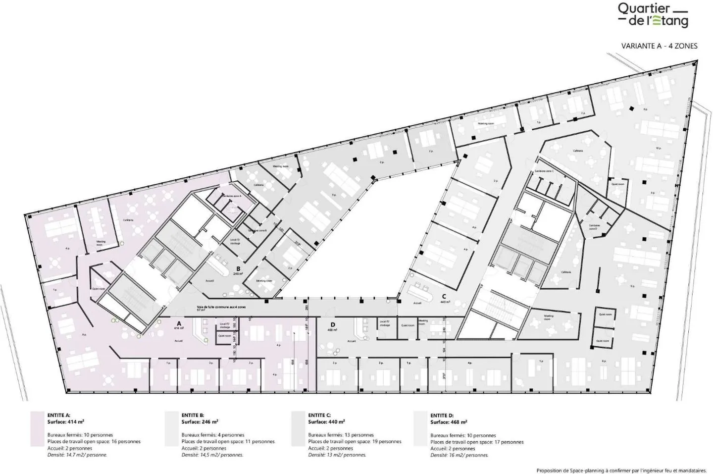 Uffici di eccezione con 414m² nel cuore del Quartiers de l'Étang - Foto 10 di 12