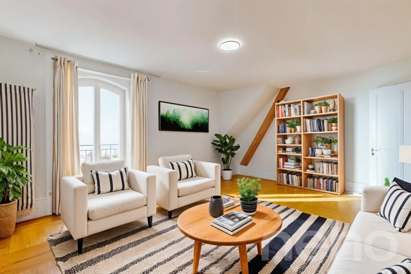 Schönes 3.5-Zimmer-Apartment im letzten Stock mit Balkon und Seeblick! - Foto 1 von 13