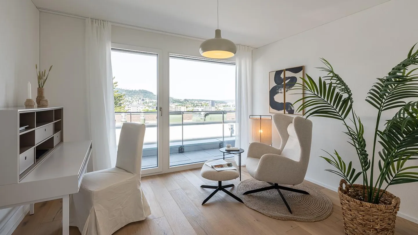 Ready-to-move-in 4½-room terrace apartment with a view - Photo 10 of 24