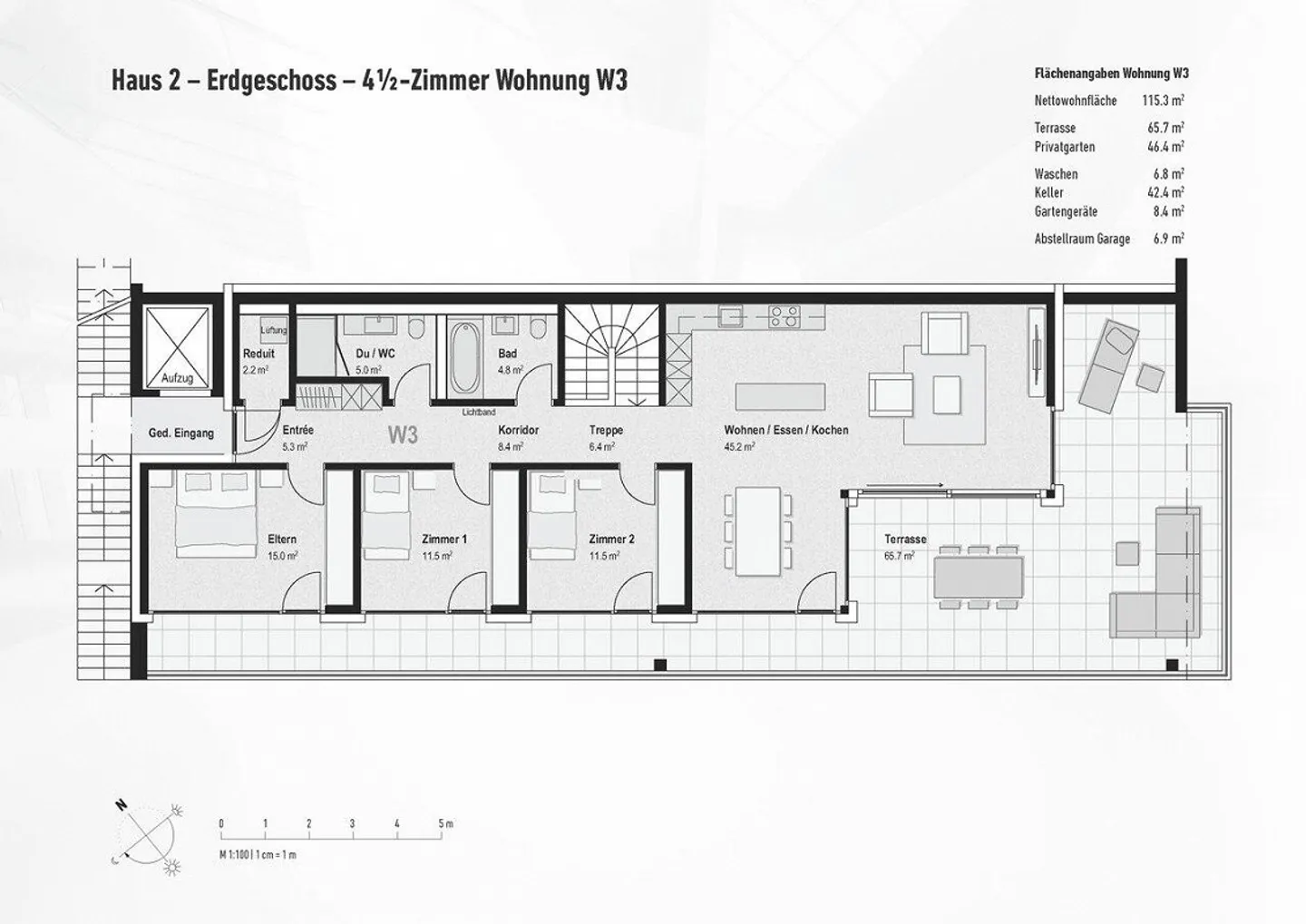 Ready-to-move-in 4½-room terrace apartment with a view - Photo 16 of 24