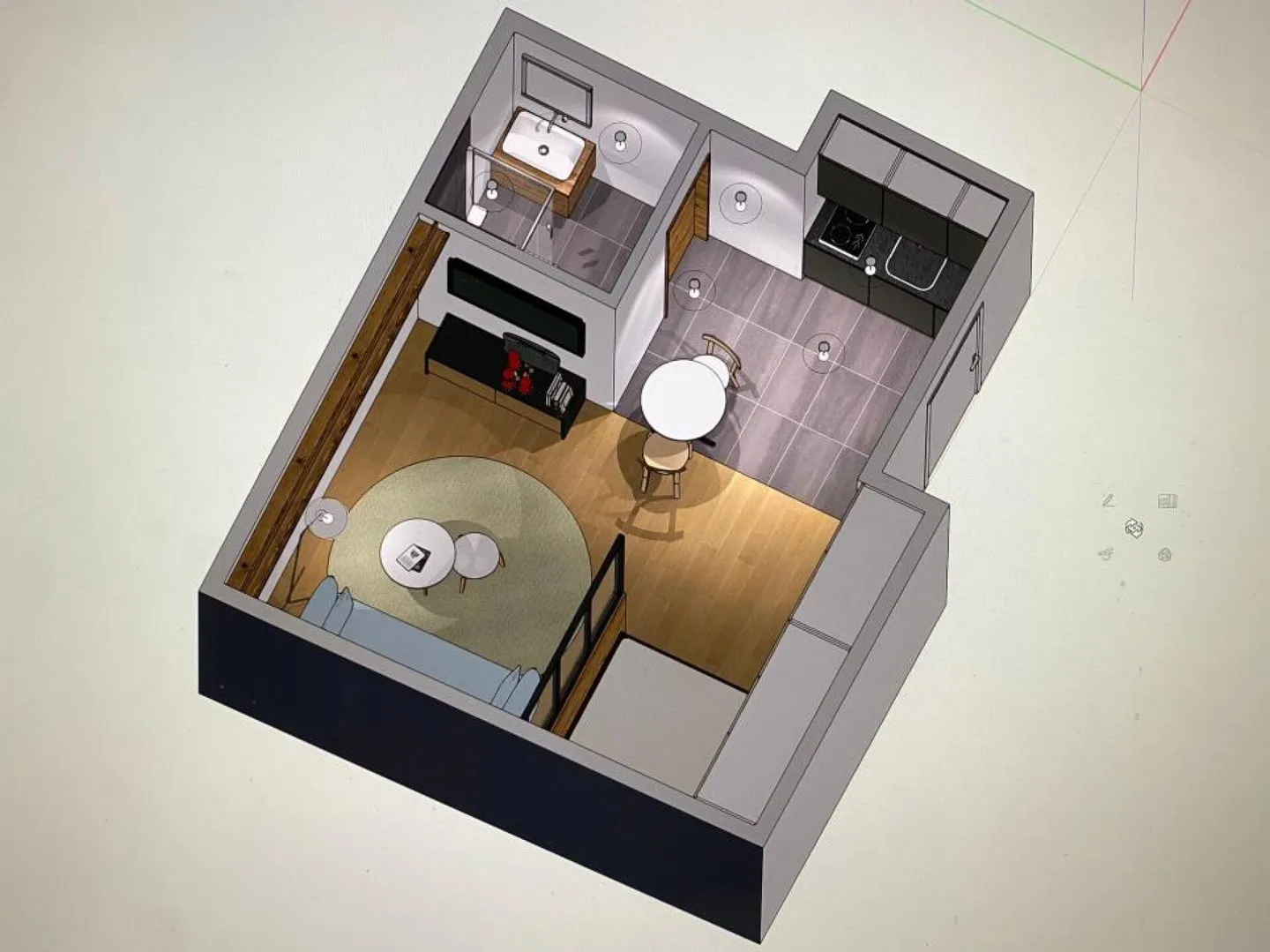 Wunderschön renoviertes Studio nur wenige Minuten vom Zentrum entfernt - Foto 7 von 8