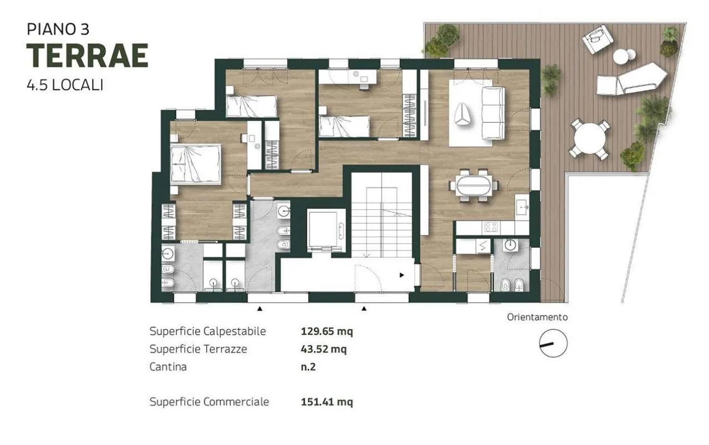 Tesserete new construction 4.5 rooms with terrace - Photo 10 of 10