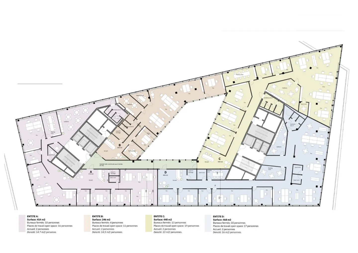 Büros der Extraklasse mit 246m² im Herzen des Quartiers de l'Étang - Foto 11 von 12