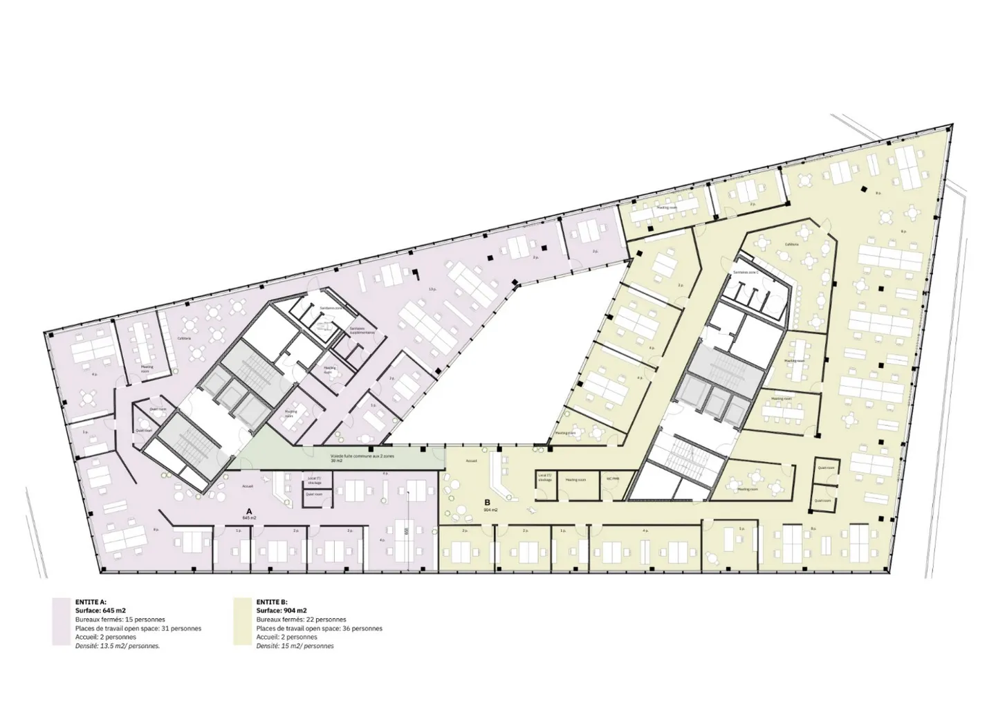 Uffici di classe superiore nel cuore del Quartier de l'Étang fino a 1.600 m² divisibili - Foto 11 di 11