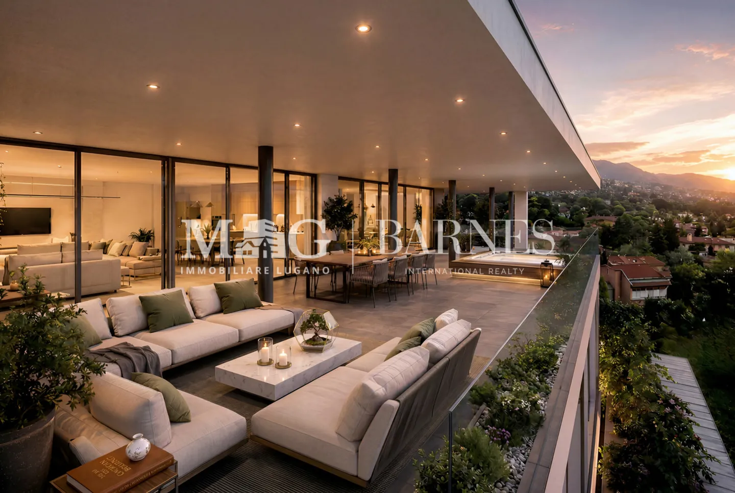 Collina d’Oro: Neubau-Penthouse mit Panoramaterrasse - Foto 1 von 10