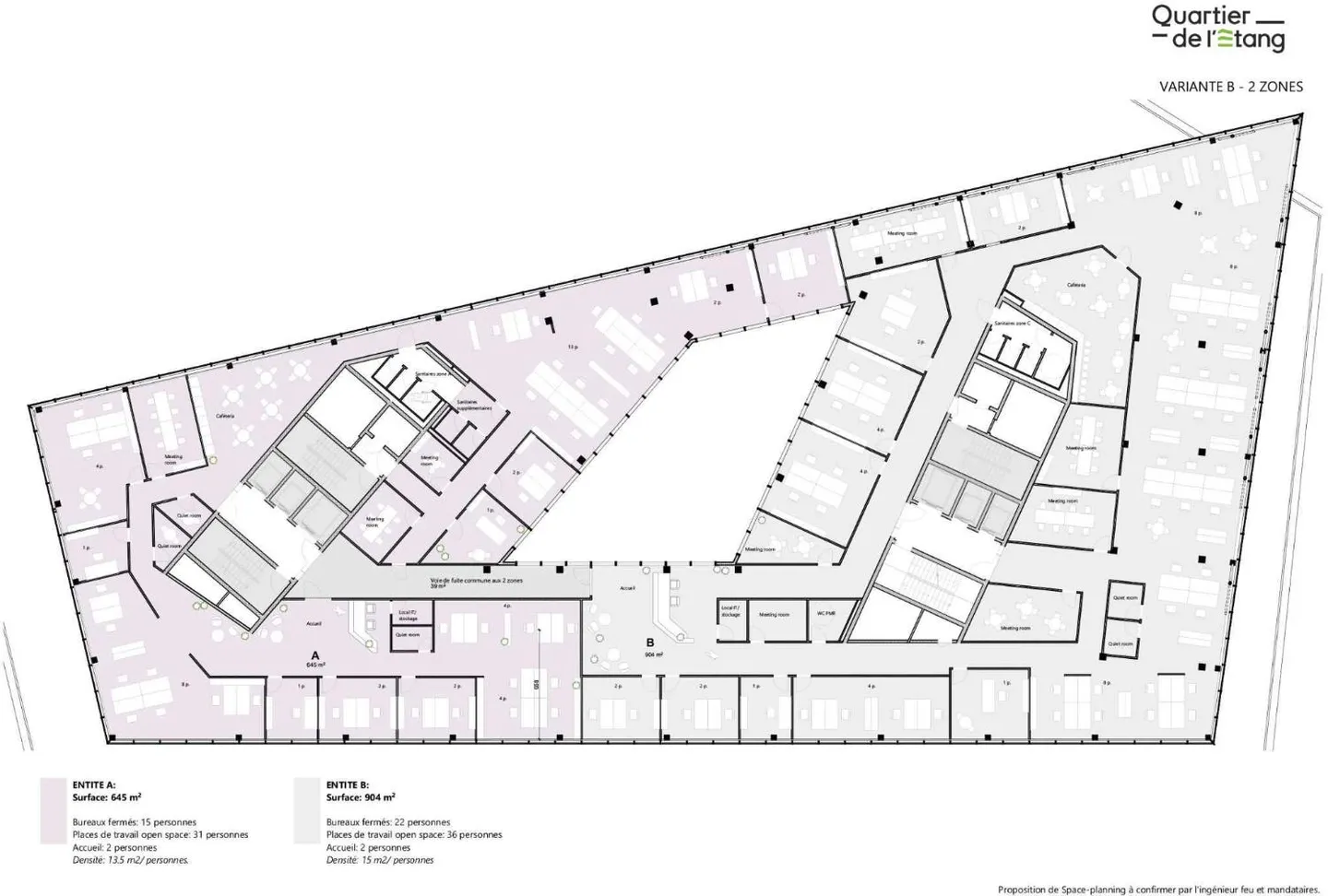 Uffici di eccezione con 645m² nel cuore del quartiere di Étang - Foto 2 di 12