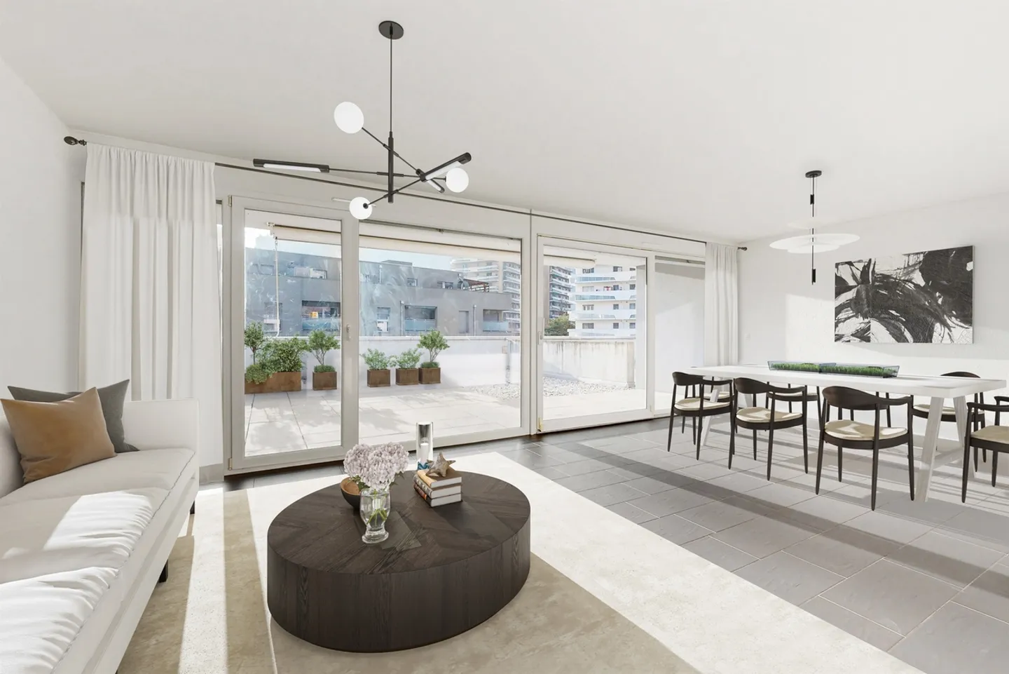 Geräumige Wohnung mit Terrasse - Foto 1 von 7