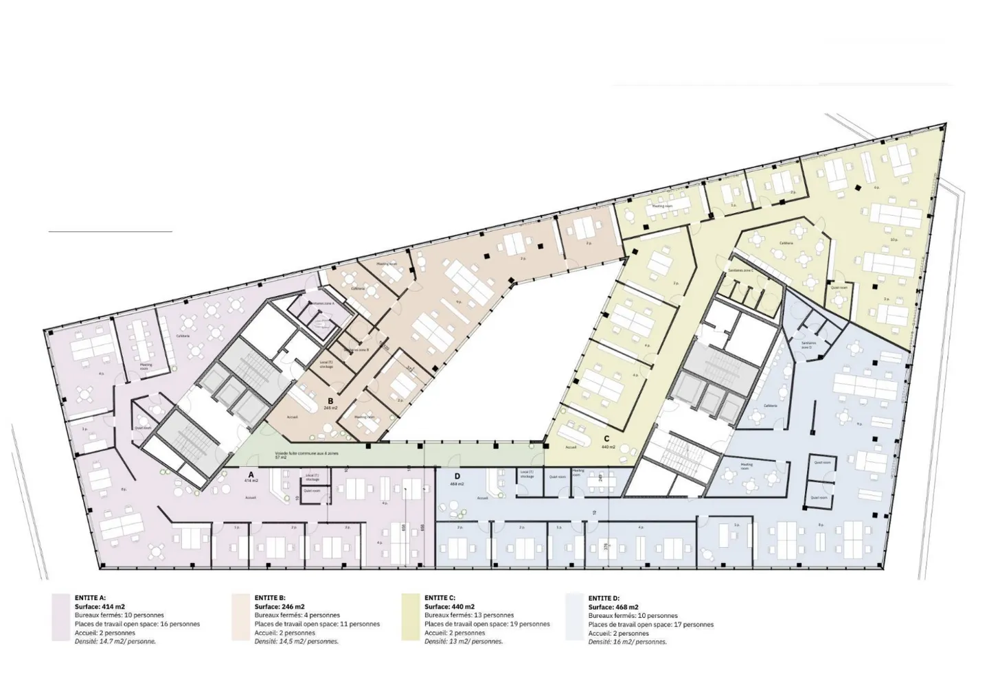 Uffici di eccezione con 645m² nel cuore del quartiere di Étang - Foto 11 di 12