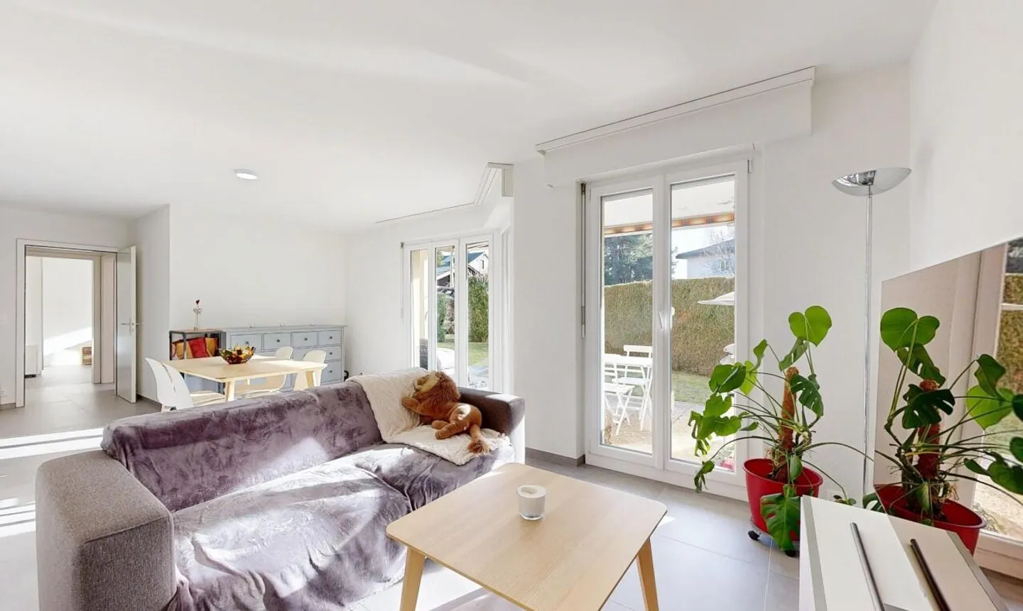 Bel appartement de 3,5pces en rez de jardin au calme absolu à Cheseaux - Photo 2 of 11