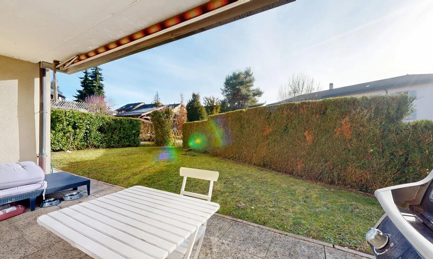 Bel appartement de 3,5pces en rez de jardin au calme absolu à Cheseaux - Photo 4 of 11