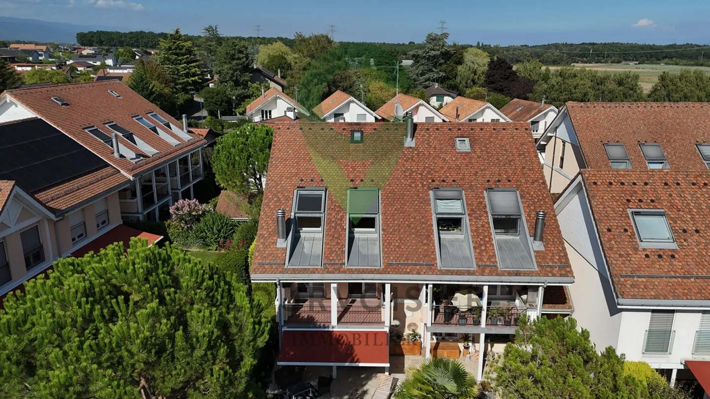 DUPLEX SPAZIOSO DI 4,5 LOCALI VICINO A GINEVRA IN UN CONTESTO VERDE - Foto 10 di 13