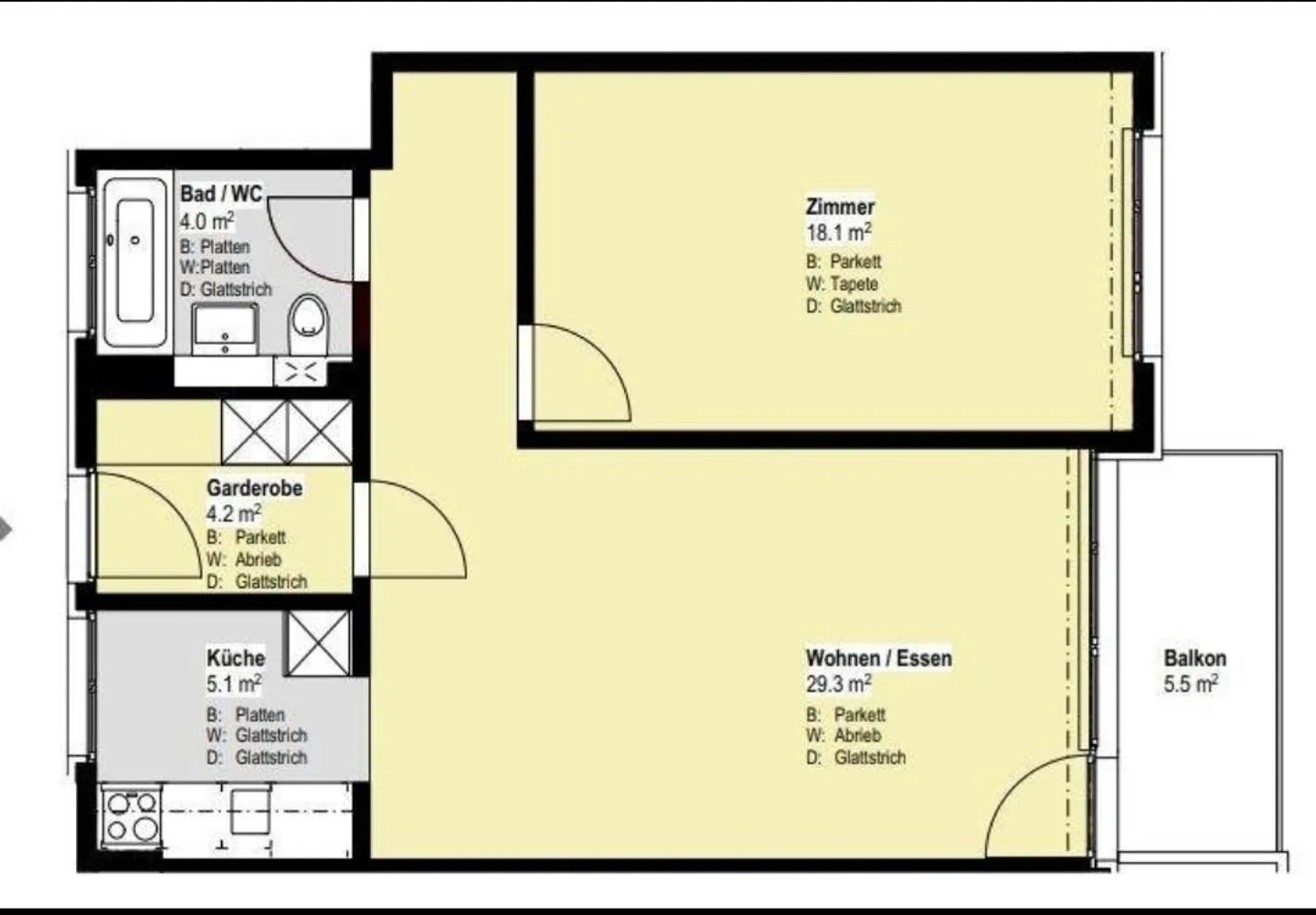 Grosszügige 2.5 Zimmerwohnung in Muri AG - Foto 11 von 11