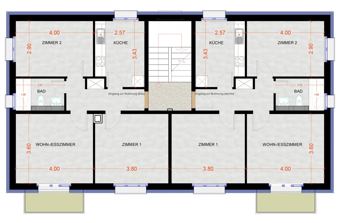 Modernes 3-Zimmer Apartment mit Balkon - Foto 10 von 10