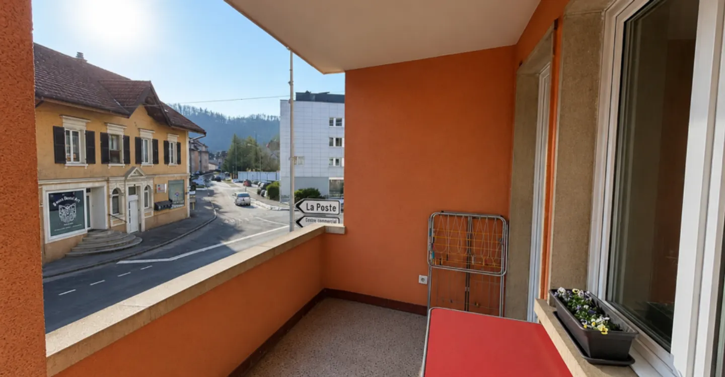 Tavannes, beautiful 3-room apartment on the 1st floor with balcony - Photo 11 of 12