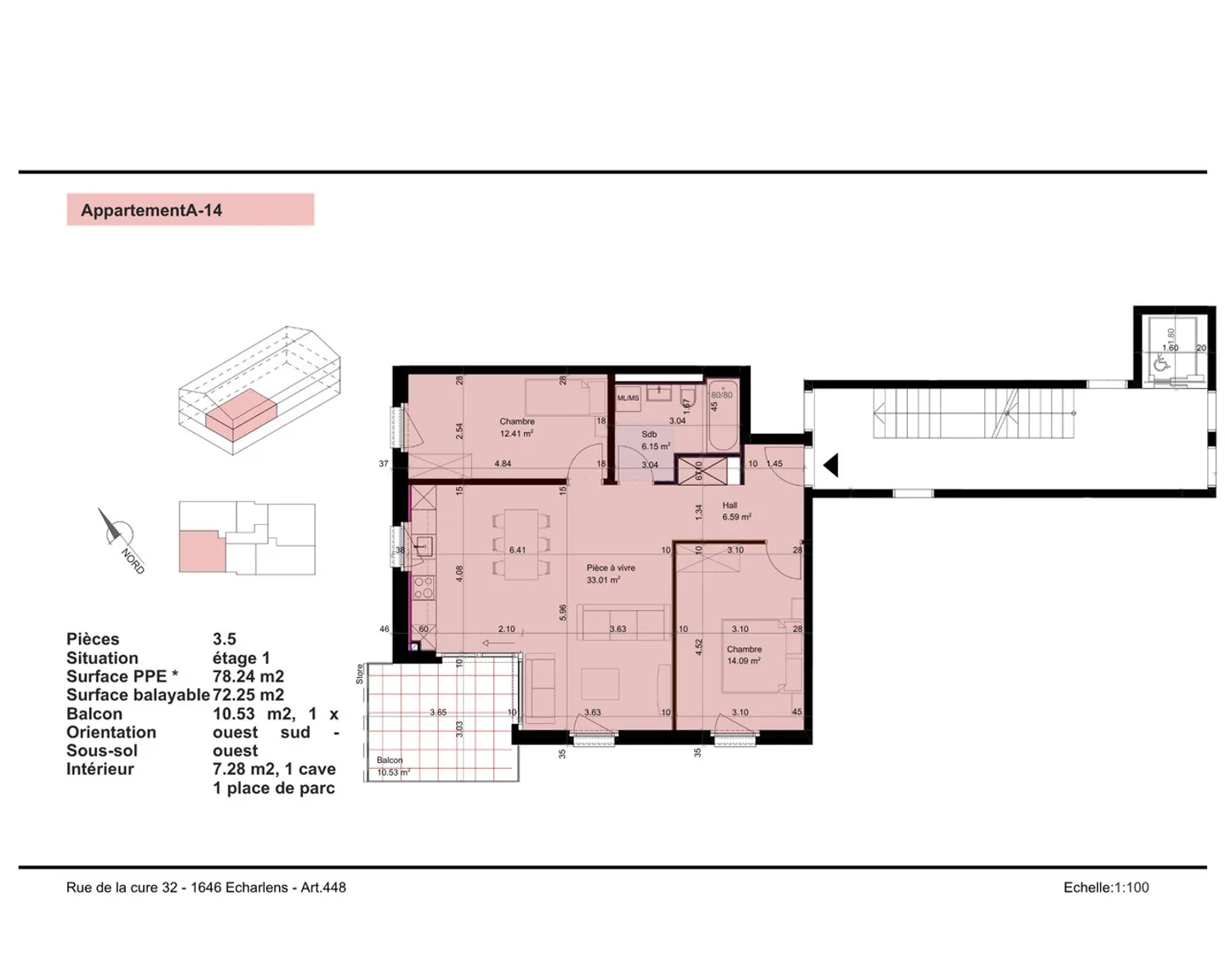 New 3.5-Room Apartment in Echarlens - Photo 8 of 8