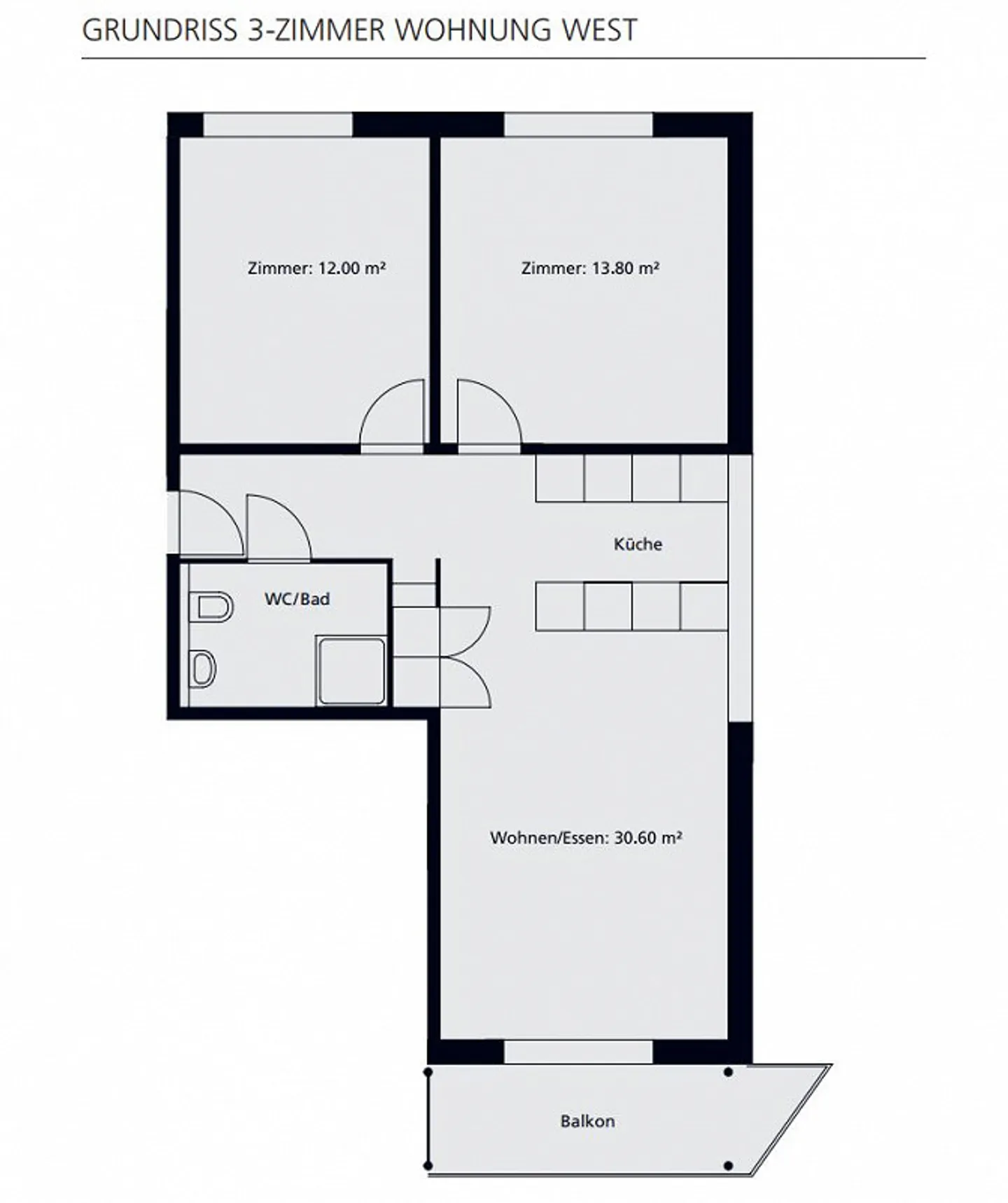 Beautiful 3-room apartment in a retirement cooperative for rent - Photo 7 of 7