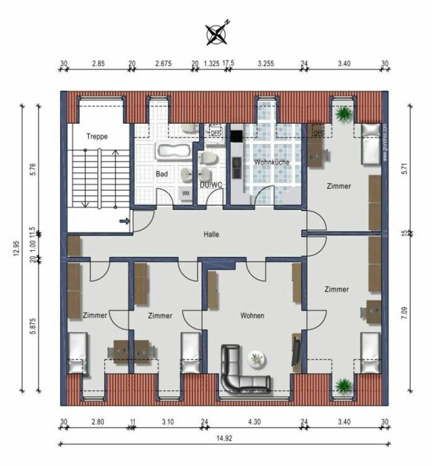 Ruhige, grosszügige und frisch sanierte Wohnung im Museumsquartier - Foto 12 von 12