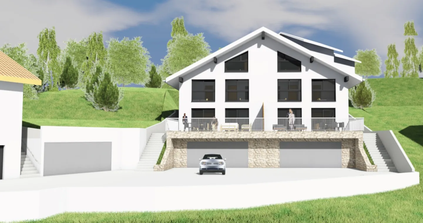 Zeitgenössische Villa mit Panoramablick - Foto 6 von 7