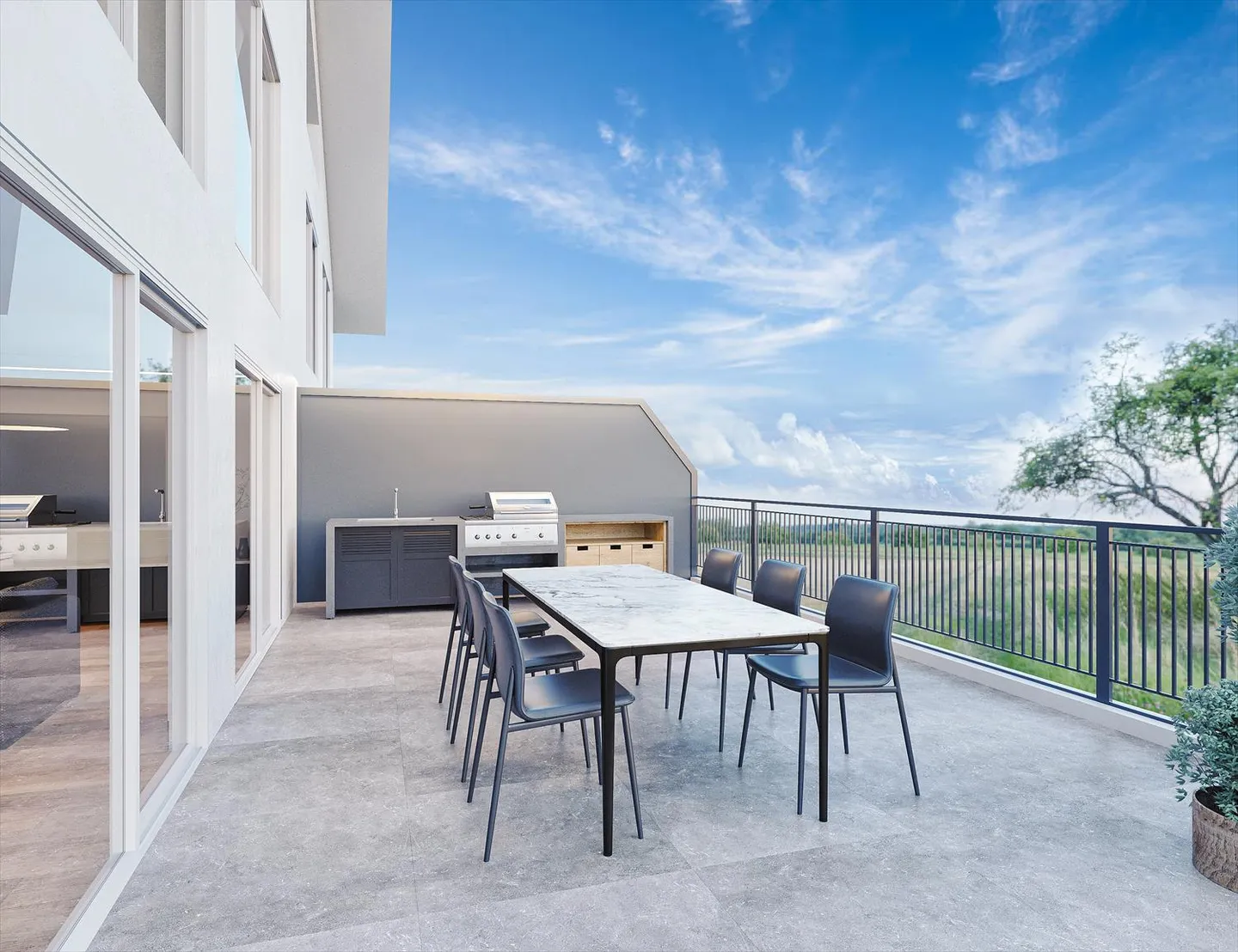 Zeitgenössische Villa mit Panoramablick - Foto 5 von 7