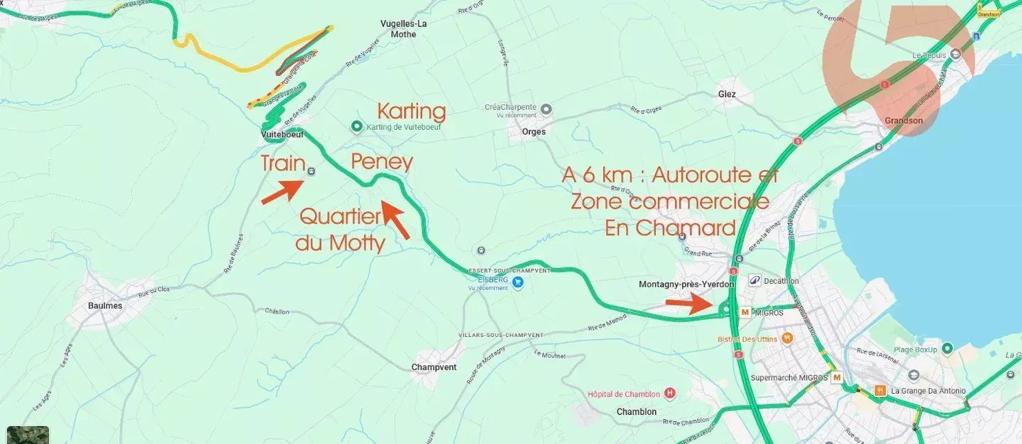 6 km from Montagny En Chamard, individual villa with 6.5 rooms, 3 garage spaces and 6 outdoor spaces - Photo 4 of 13