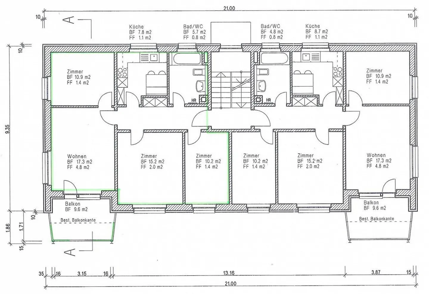 4 1/2 Zi.-Dachwohnung mit Balkon - Foto 7 von 9