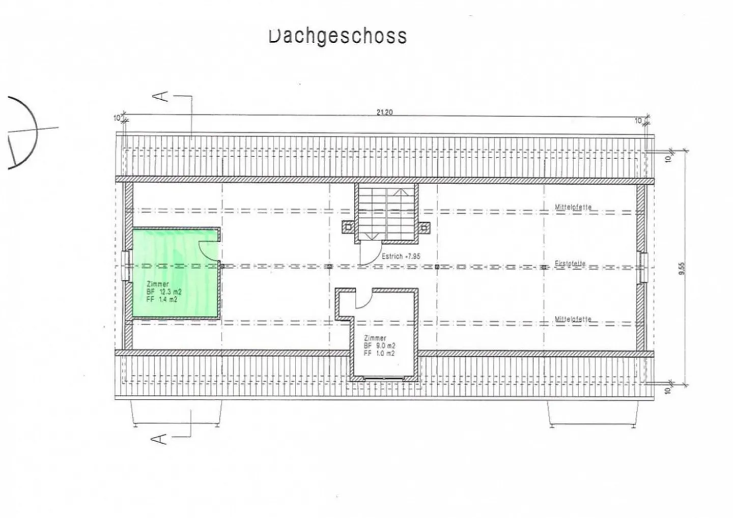 4 1/2 Zi.-Dachwohnung mit Balkon - Foto 9 von 9
