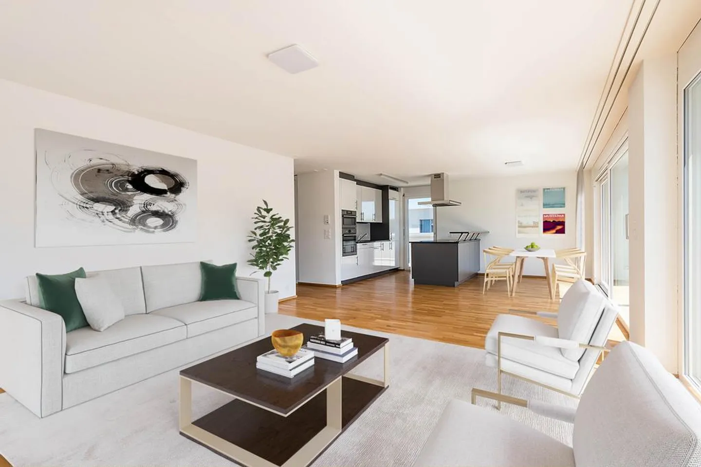 Superbe appartement en attique à louer - Photo 2 sur 7