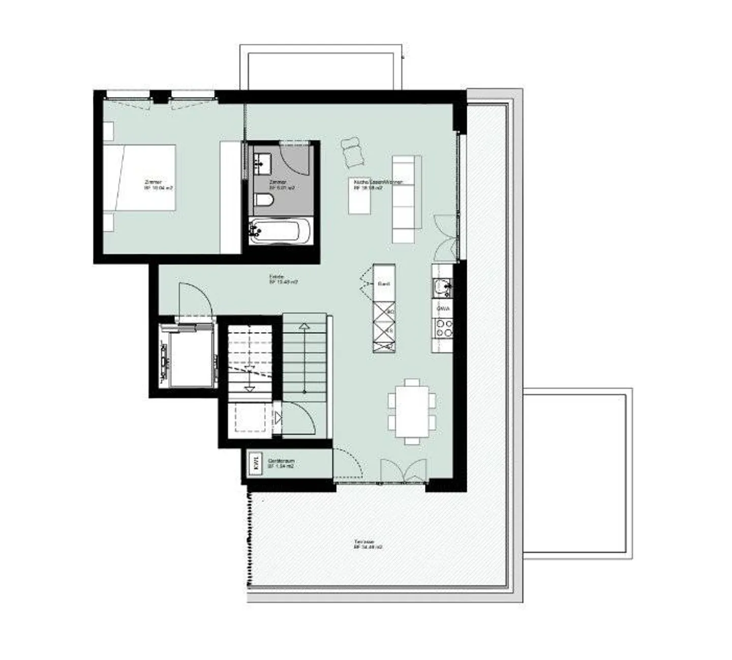 Appartamento moderno 2.5 locali di 61m² al 3° piano - Foto 6 di 6