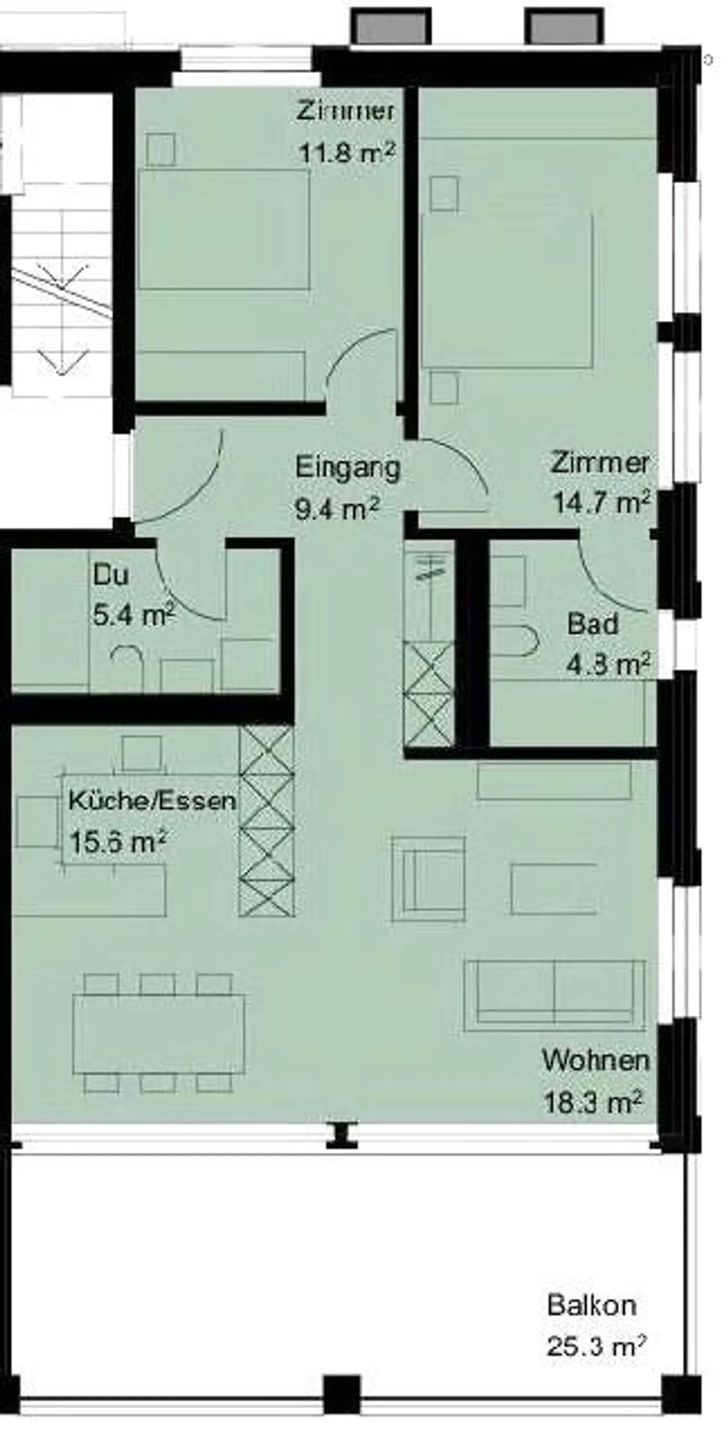 3½-Zimmerwohnung - Grüsch - Foto 12 von 12