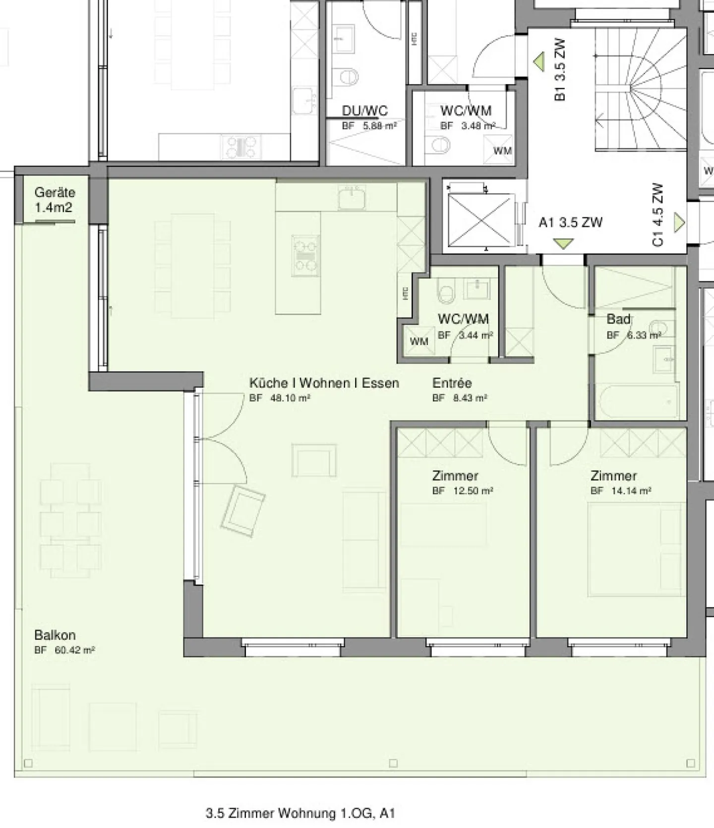 Appartamento di 3.5 locali al 1° piano - Foto 4 di 12