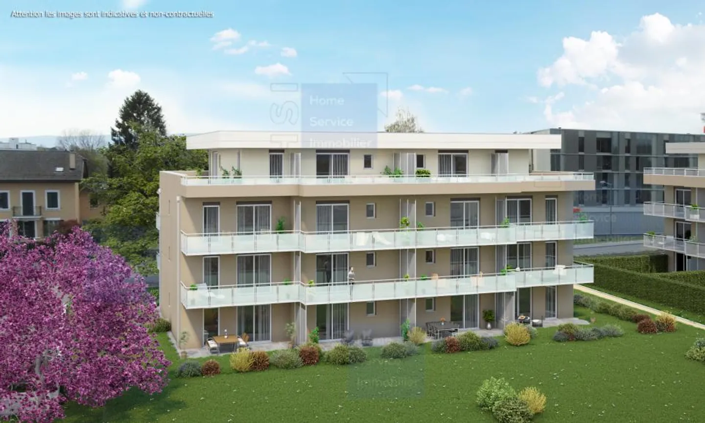 Appartamento 2,5 locali al piano terra con giardino a Chavannes, Lotto 2 - Foto 3 di 13