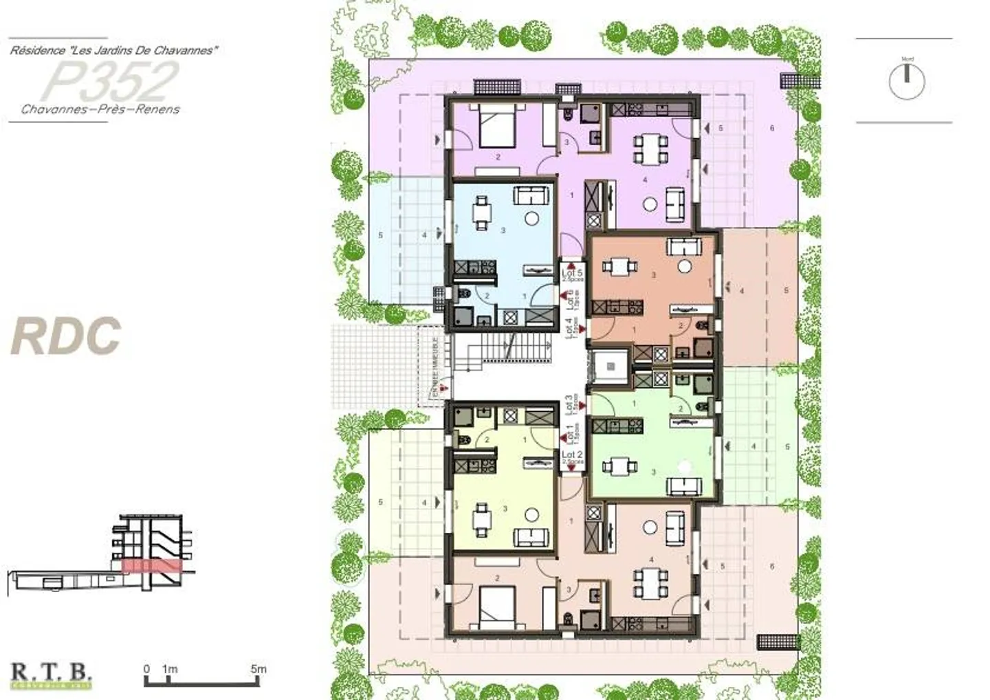 Appartamento 2,5 locali al piano terra con giardino a Chavannes, Lotto 2 - Foto 8 di 13